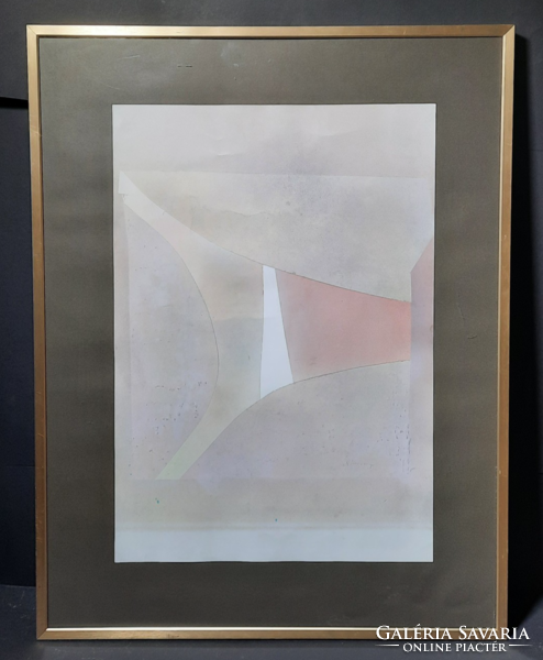 A. Ungerer 1985, abstract (50x65 cm, in a nice frame under glass)