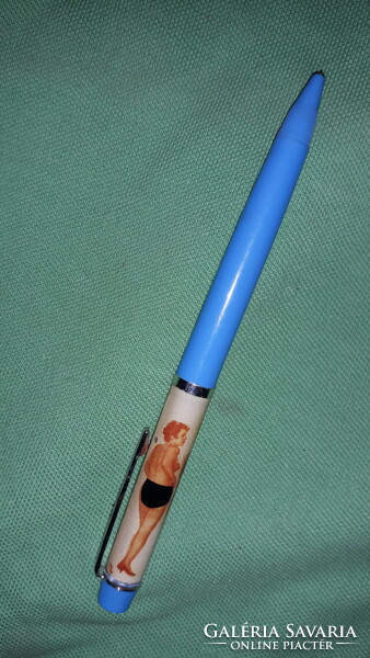 1970s cult item - not today's retro!! - Undressing pin up girl ballpoint pen according to the pictures