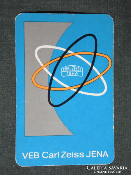 Card calendar, Germany, ndk, Carl Zeiss Jena photo optical products, 1966, (5)