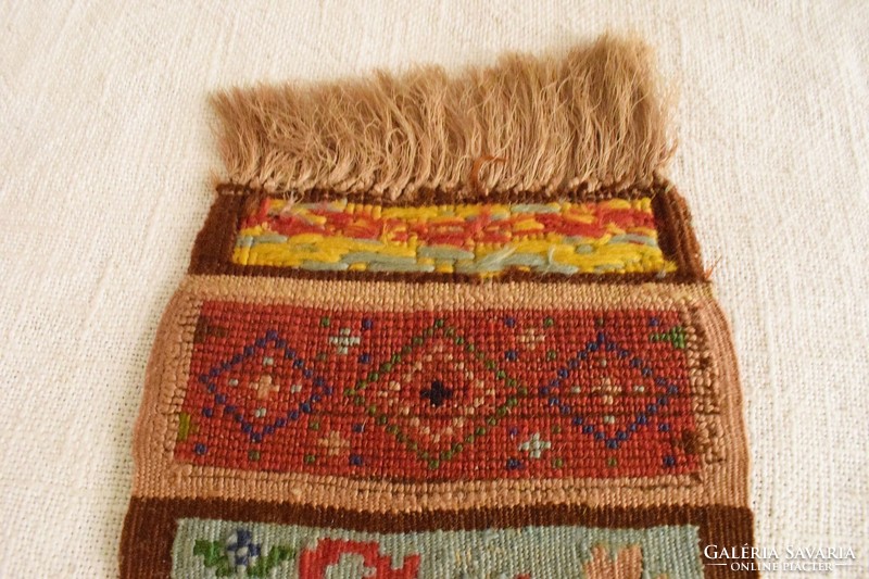 Antique sample scarf xx. Sz. Front, carpet making techniques knotted sumaks kilim kilim school work