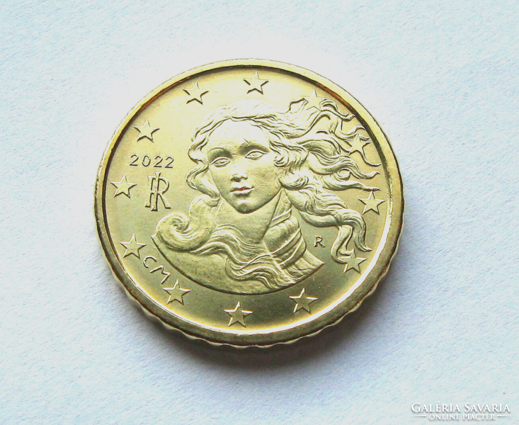 Olaszország - 10 Euro Cent - 2022 -  Vénusz születése