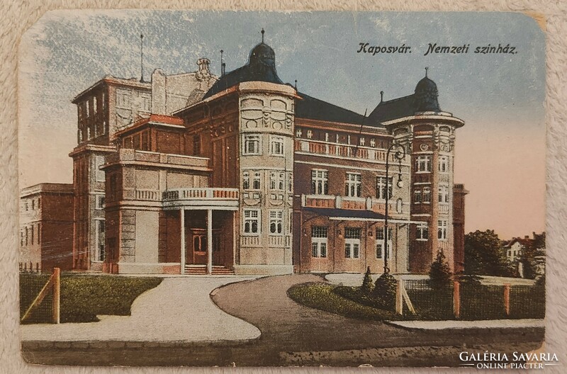Kaposvár National Theatre, postcard from 1921