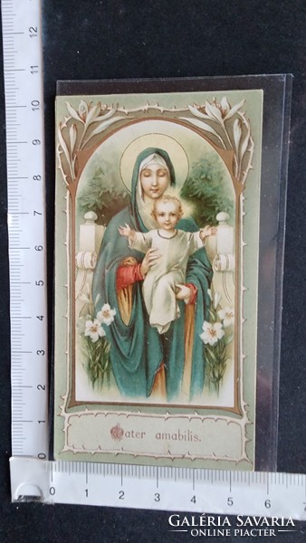 Secession holy image lithograph holy image marked sümeg 1920