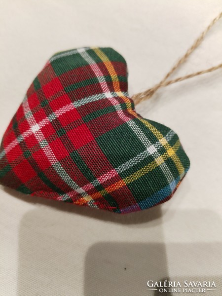 Decorative textile heart - in the spirit of nostalgia