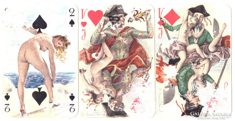 48. The memory of Casanova French serialized card Philibert Paris 1958 52 cards + 2 jokers