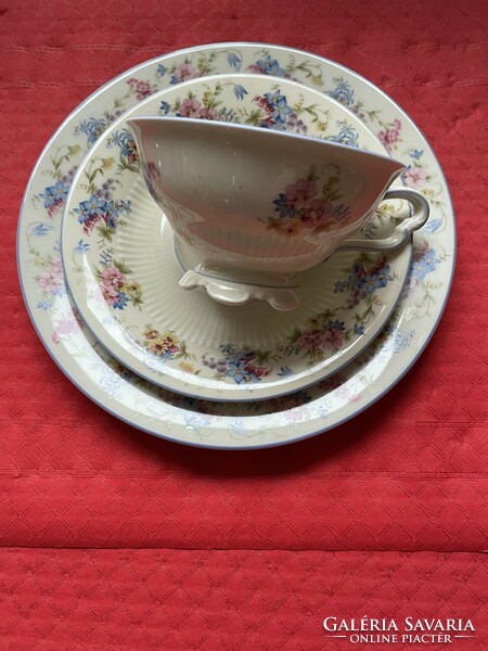 Wonderful vintage thomas ivory bavaria breakfast tea cup set, trio