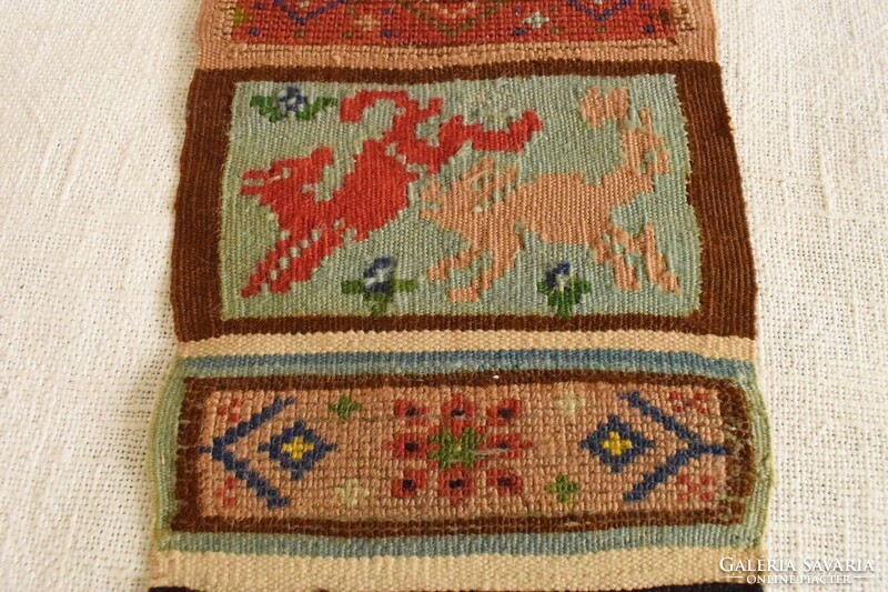 Antique sample scarf xx. Sz. Front, carpet making techniques knotted sumaks kilim kilim school work