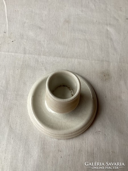 Zsolnay porcelain match holder and lighter.