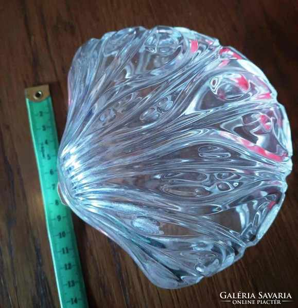 Glass table offering, sugar shell shape. Double. Seller