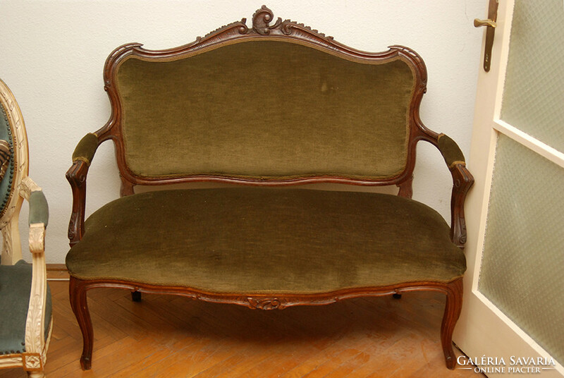 Viennese baroque sofa, sofa, chair