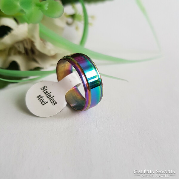 Brand New Rainbow Drop Edge Ring - US Sizes 8 and 10