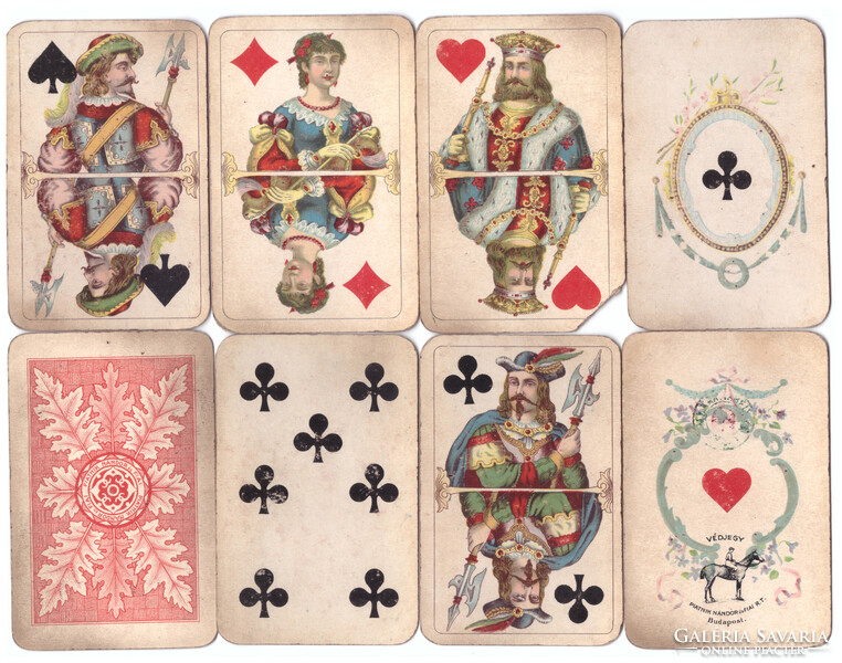 46. Balkan-whist French serial marked card piatnik Budapest around 1930 52 cards