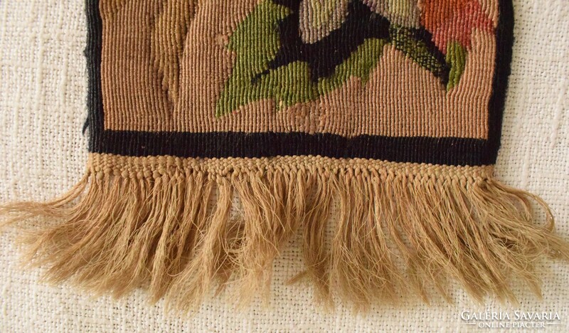 Antique sample scarf xx. Sz. Front, carpet making techniques knotted sumaks kilim kilim school work