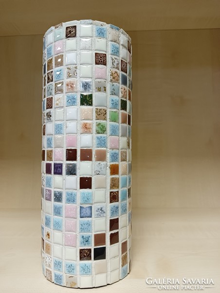 Mozaik csempével díszített kerámia vàza