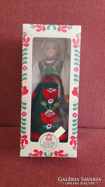 Popular porcelain doll collection in Kalotaszeg clothing in new, unopened packaging