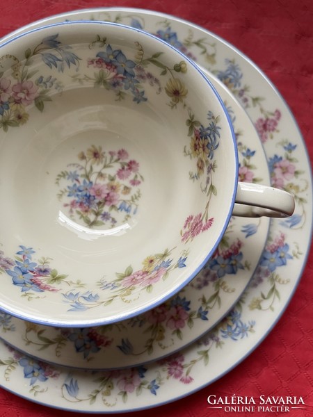 Csodás vintage Thomas Ivory Bavaria reggeliző teás csésze szett, trió