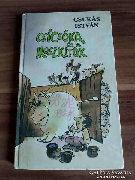 István Csukás, chickweed and the mosquito nets, drawing: Ferenc Sajdik, 1982