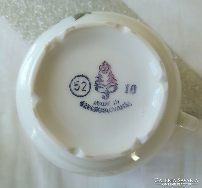 Haas & czjzek schlaggenwald porcelain cups (6 pcs.)