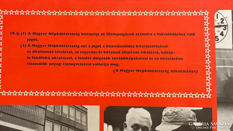 Retro, loft, industrial design nagyméretű Szocialista propaganda plakát