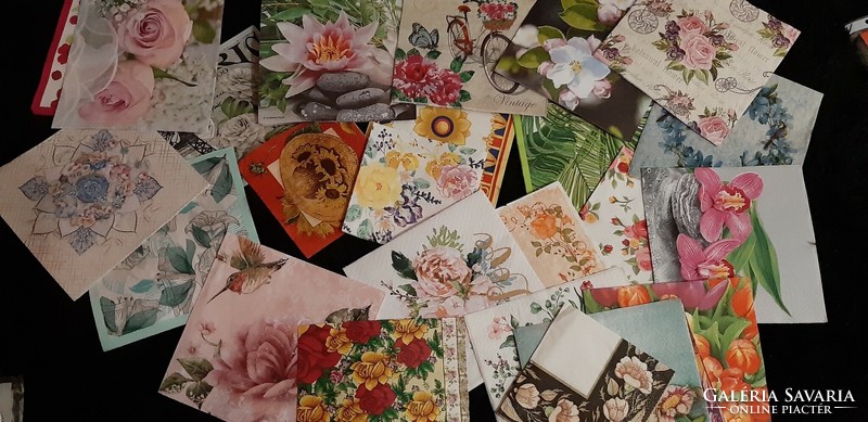 25 floral napkins in one collection or for decoupage technique
