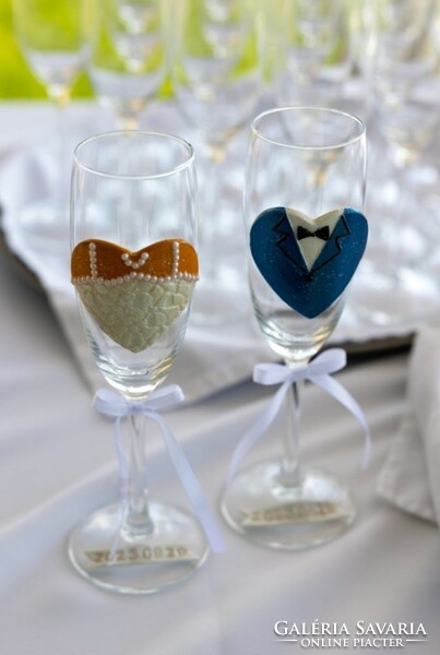 Champagne glass for a wedding