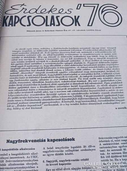 1976 Èvkönyv  Ràdio technika  születésnapra gyüjetemènybe