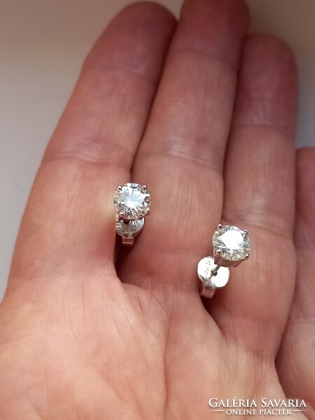 2.04Ct vvs1 h valodi round white moissanite diamond 925 silver fulbevalo