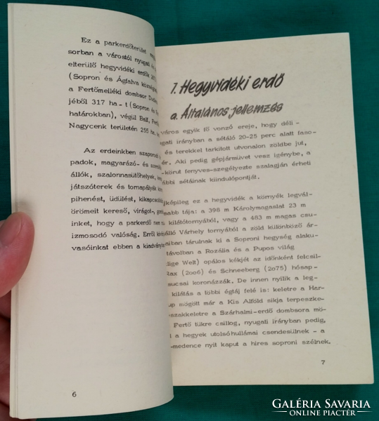 Dr. Csapody István: Sopronkörnyéki erdők - A TANULMÁNYI ERDŐGAZDASÁG PARKERDŐI 1972