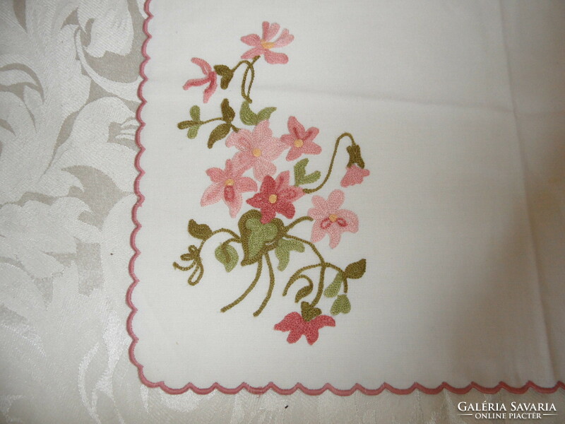 Hand-embroidered tablecloth, tablecloth