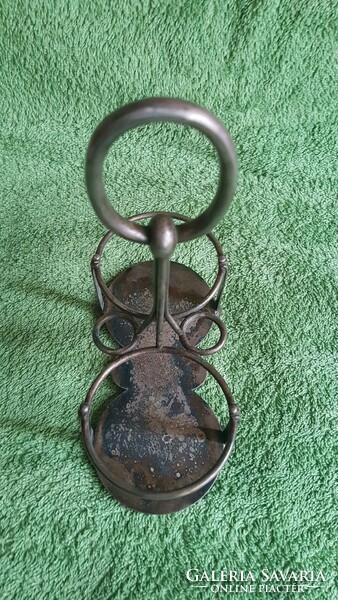 Old, antique metal (alpaca) spice rack