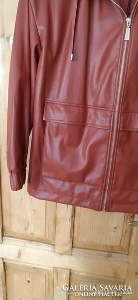 Comma women's faux leather jacket 36-38, new