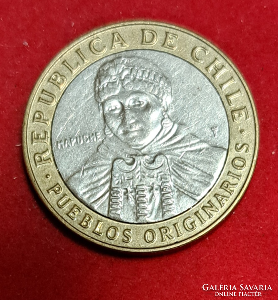 2015. Chile 100 pesos bimetal (494)