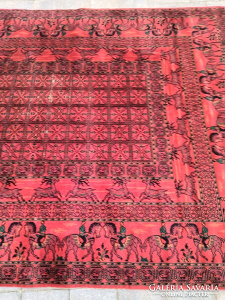 Afghan beshir machine rug. Negotiable.