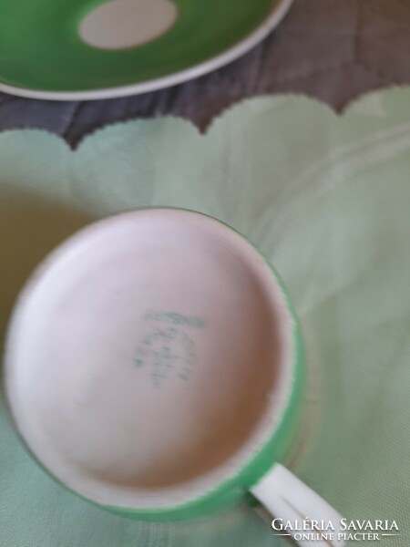 Green Hollohazi coffee cup