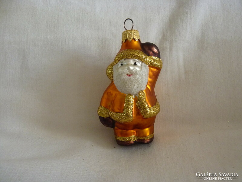 Retro style glass Christmas tree decoration - Santa Claus!