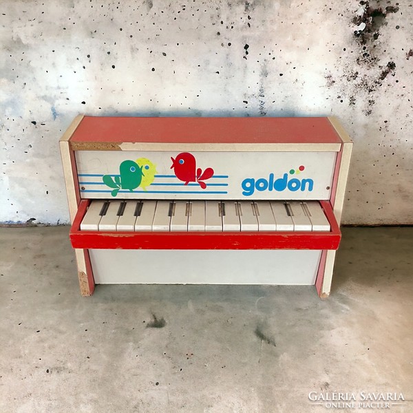 Retro, vintage design játék zongora