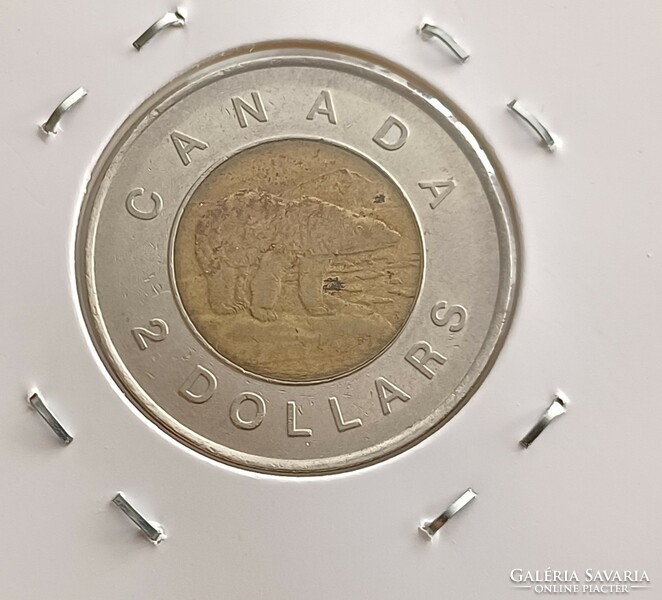 Canada bicolor 2 dollars 1996 vf.