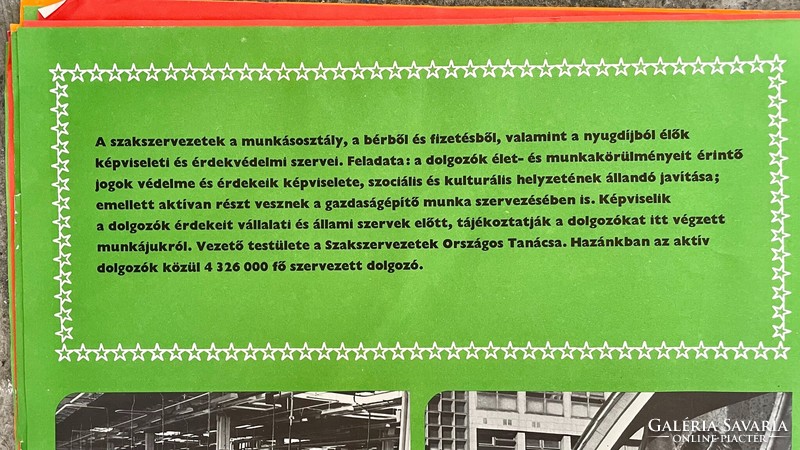 Retro, loft, industrial design nagyméretű Szocialista propaganda plakát