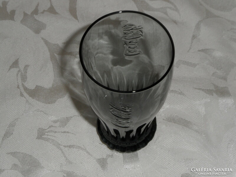 Coca cola üveg pohár ( 3 dl.-es, Szürke színű )