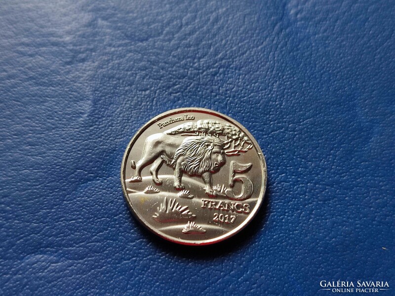 Katanga 5 francs / 5 francs 2017 lion! Ouch! Rare!