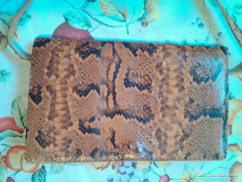 Genuine Egyptian snakeskin shoulder bag