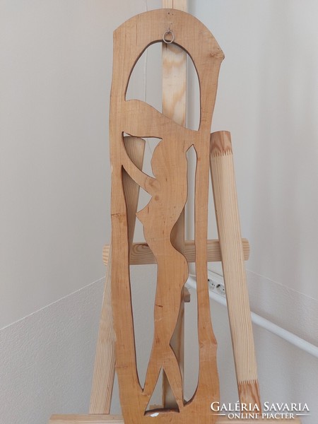 (K) Fából készült akt falidísz 76x18 cm