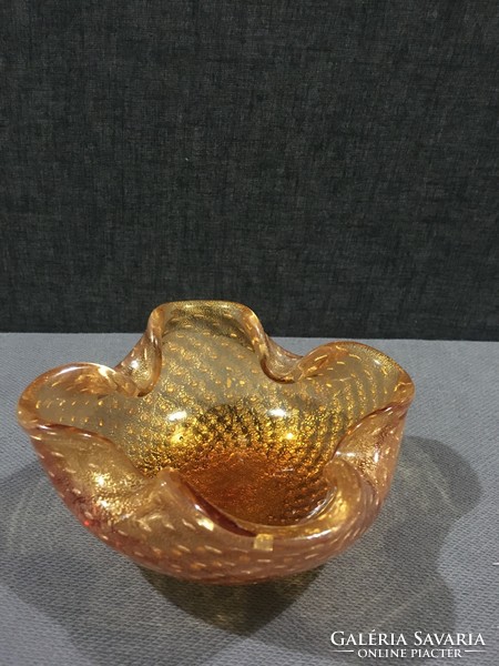 Murano barbini offering with real gold! 14X6 cm!!