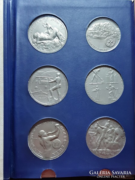 Vincze pál: Israeli heroism, series of 6 commemorative medals, diameter 60 mm