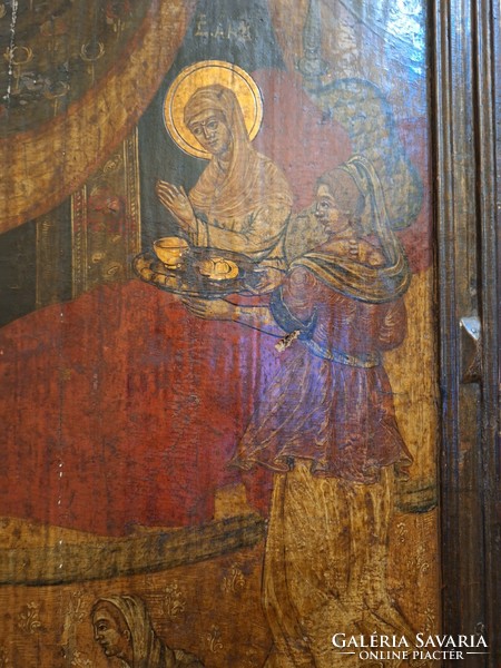 Orosz ikonfestő 1700 körül: Mária születése
