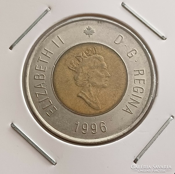 Canada bicolor 2 dollars 1996 vf.