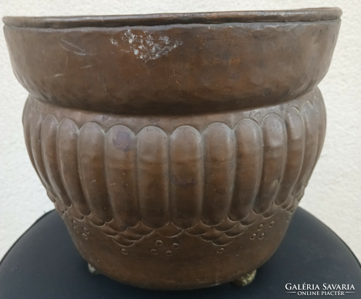 Huge art and craft secession copper pot planter. Negotiable.