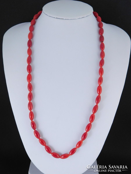 Coral necklace 14k gold