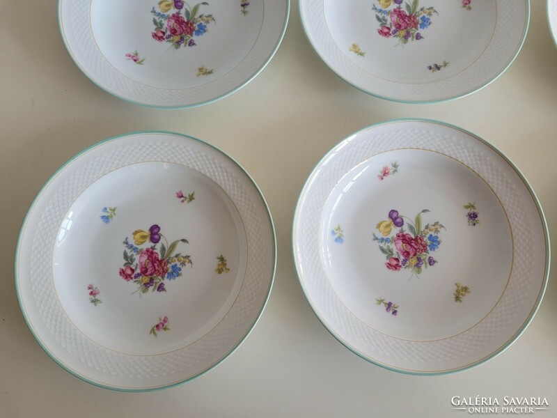 Thomas Germany porcelain plate with flower pattern 6 pcs