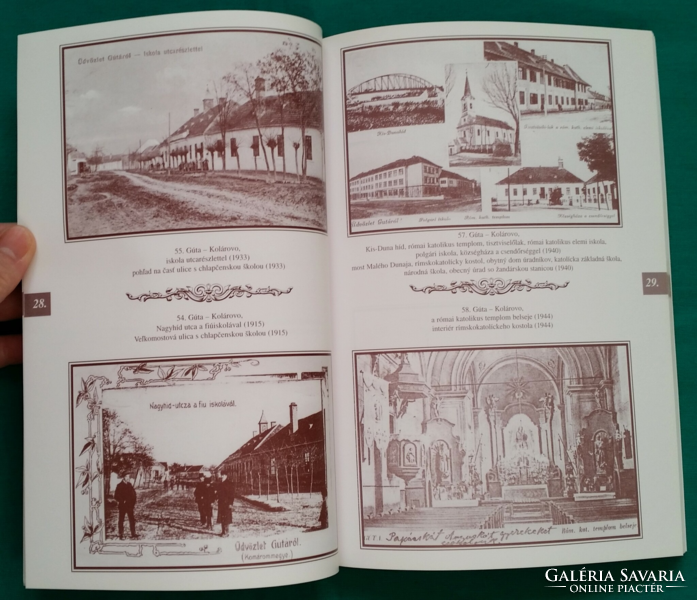 Árpád Szénássy: Komárom and its countryside on postcards - local history > multilingual book > postcards
